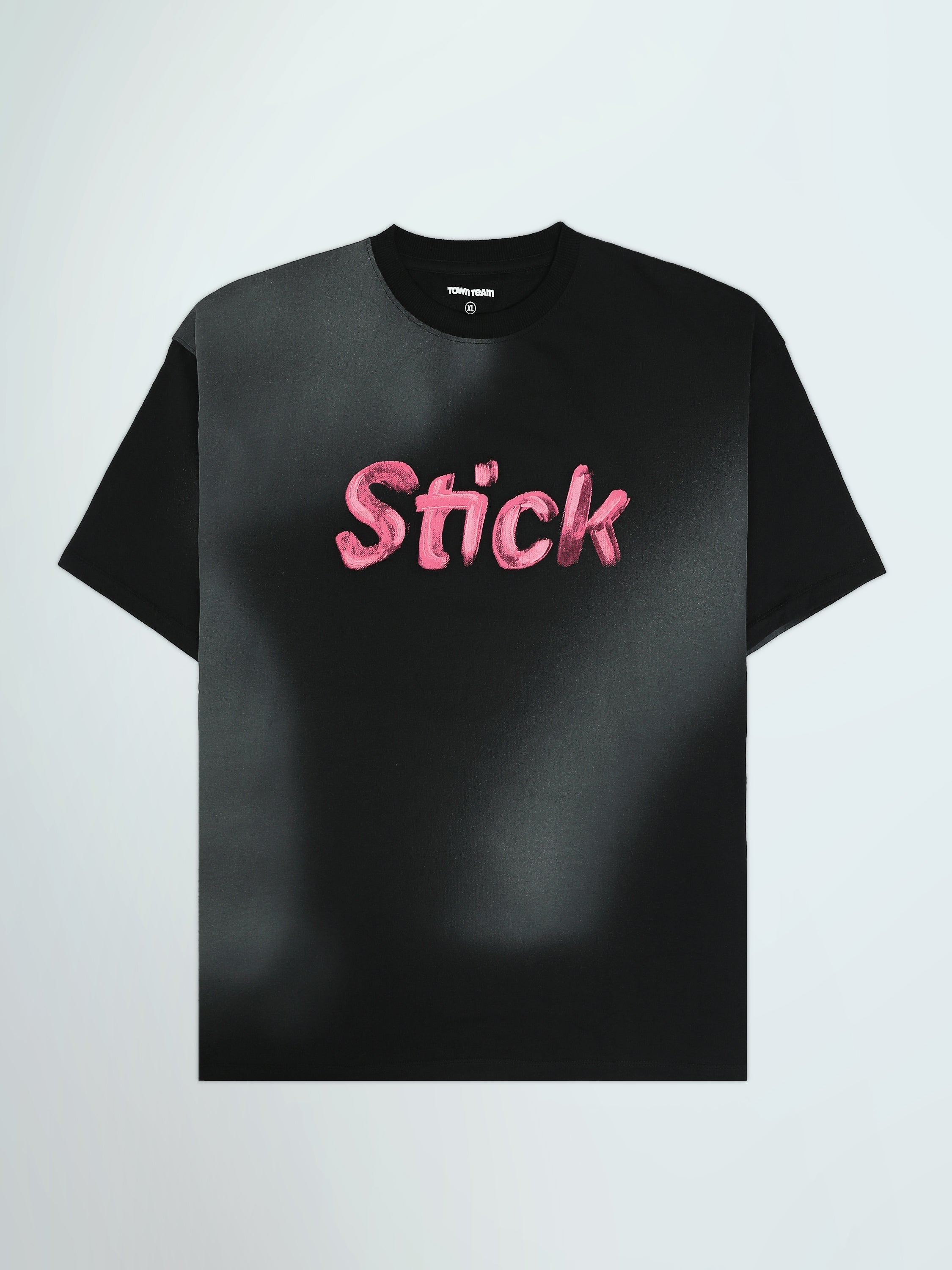 T-Shirt Homme Oversize à Imprimé Typographique Streetwear - TSH25SPRO20343TM1