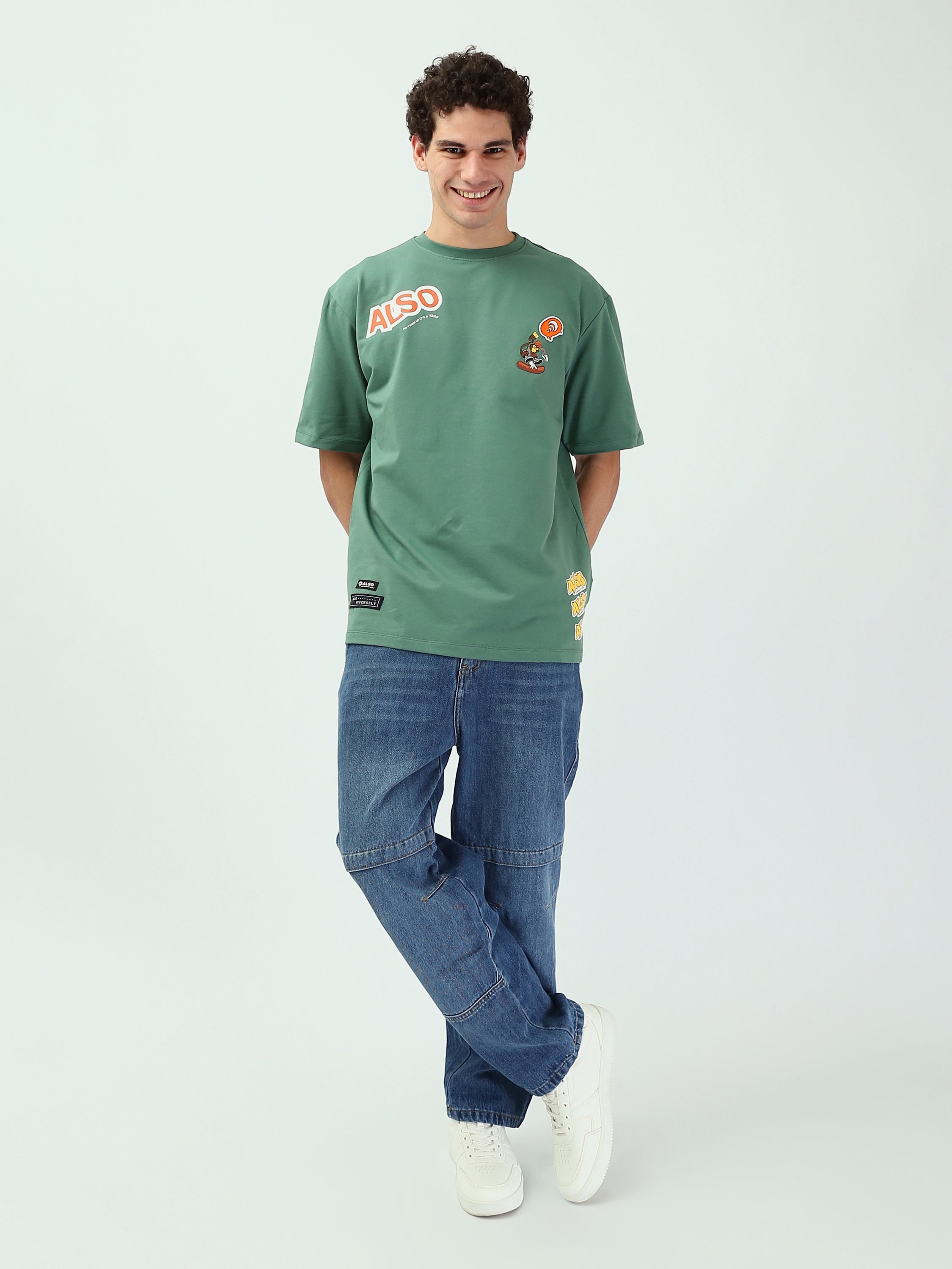 T-shirt Homme Oversize Imprimé Style Streetwear - TSH25SPRO20360TM1