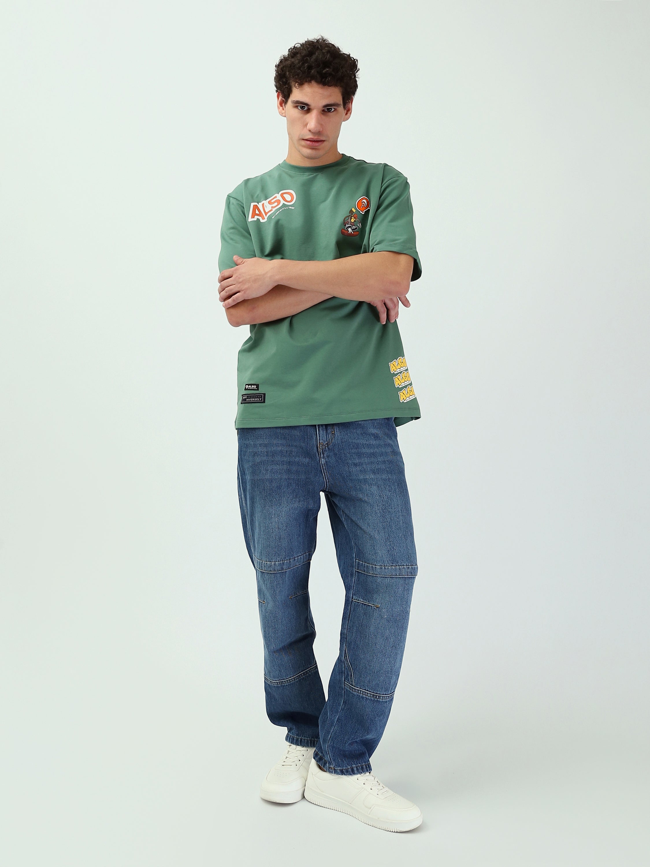 T-shirt Homme Oversize Imprimé Style Streetwear - TSH25SPRO20360TM1