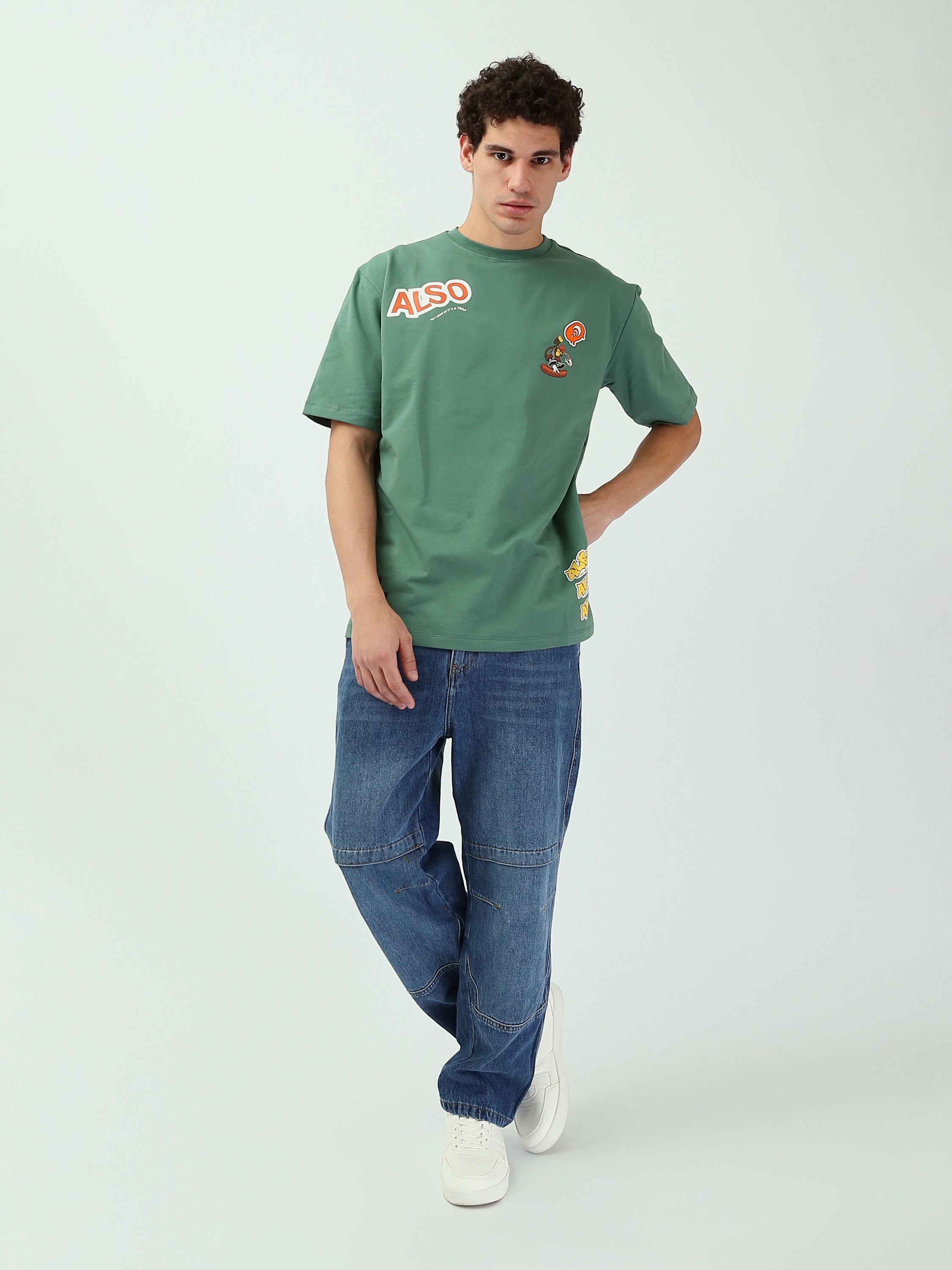 T-shirt Homme Oversize Imprimé Style Streetwear - TSH25SPRO20360TM1