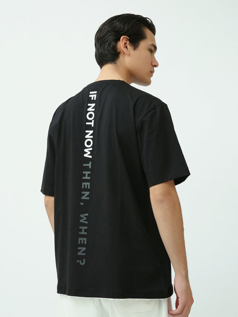 T-Shirt Homme Oversize à Imprimé Photo Graphique Streetwear - TSH25SPRO20394TM1