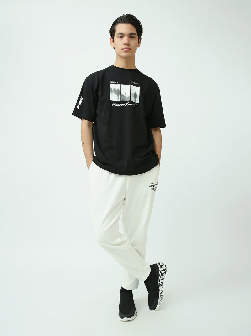 T-Shirt Homme Oversize à Imprimé Photo Graphique Streetwear - TSH25SPRO20394TM1