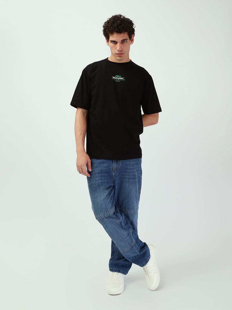 T-shirt Homme Oversize Imprimé Streetwear à Manches Courtes - TSH25SPRO20398TM1