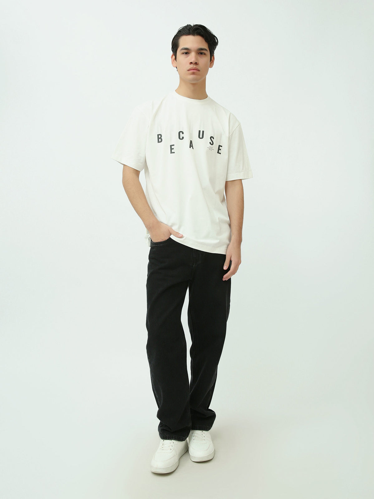 T-shirt Homme Off-White avec Imprimé "CAUSE" – Style Minimaliste et Moderne - TSH25SPRO20402TM1