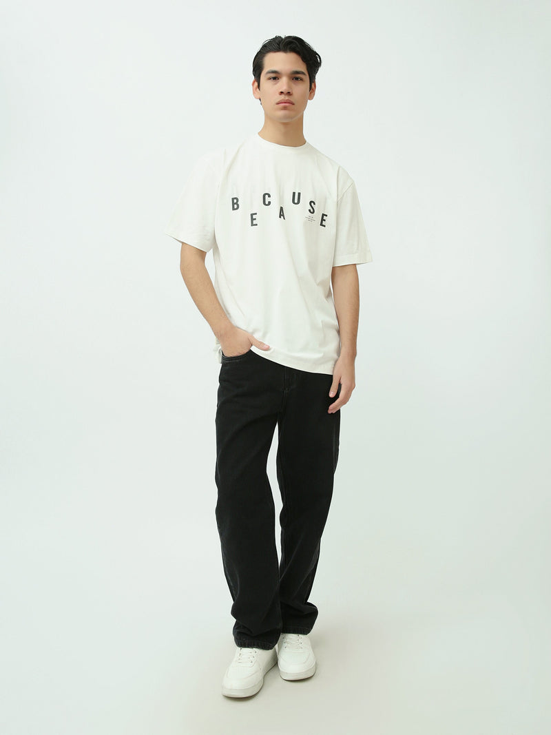 T-shirt Homme Off-White avec Imprimé "CAUSE" – Style Minimaliste et Moderne - TSH25SPRO20402TM1