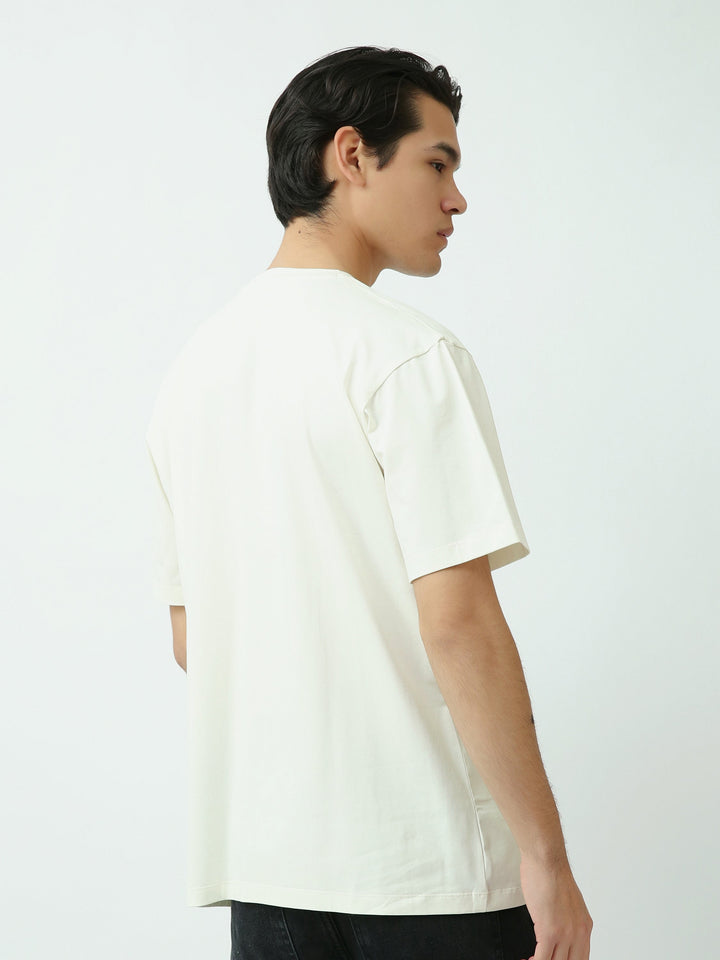 T-shirt homme off-white avec imprimé "PROGRESS" – Style motivant et moderne - TSH25SPRO20405TM1