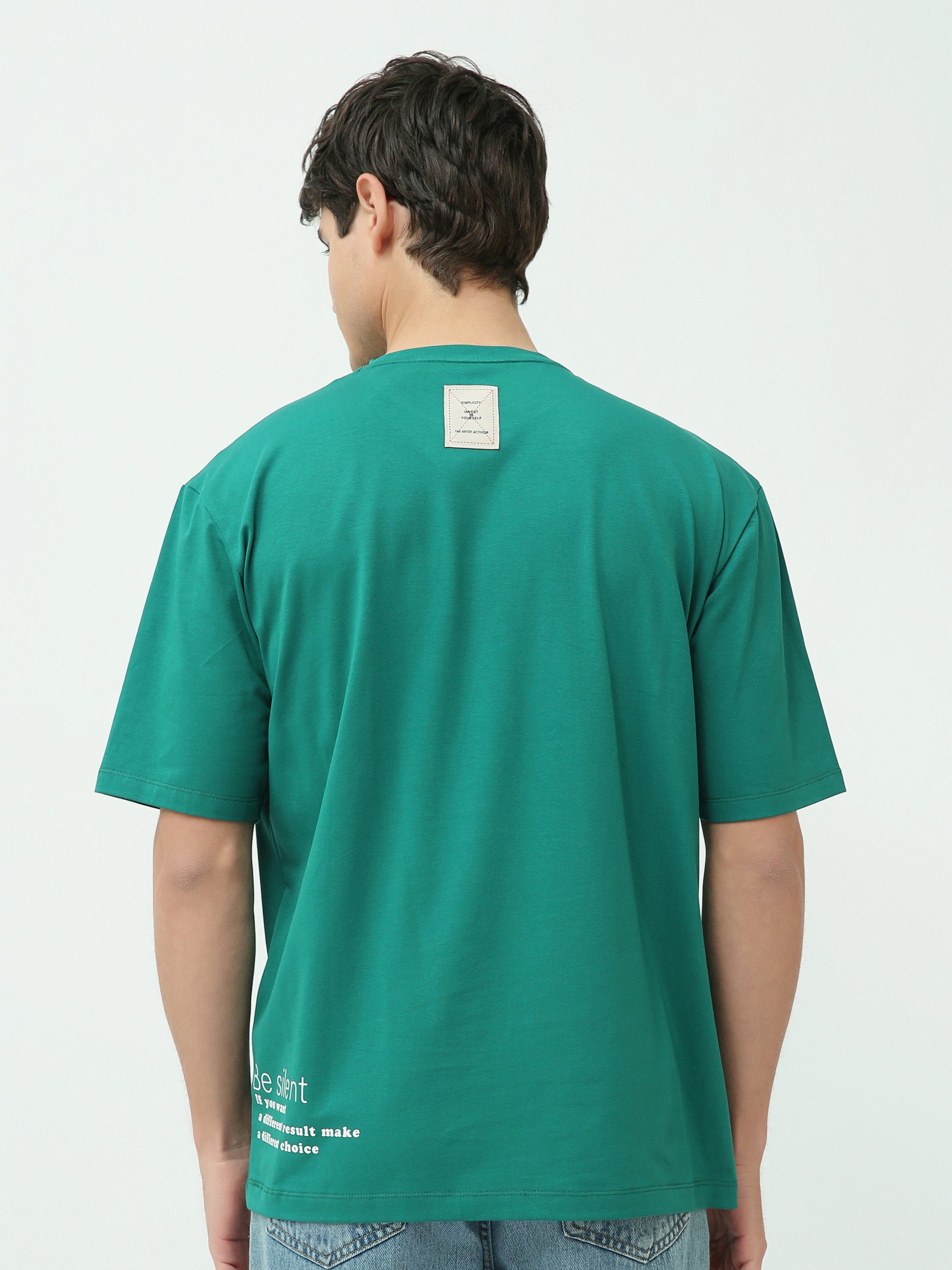 T-Shirt Homme Oversize à Imprimé Illustration Streetwear - TSH25SPRO20407TM1