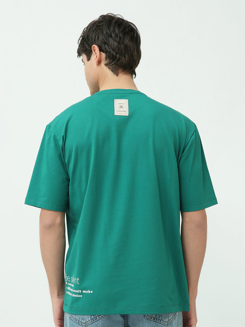 T-Shirt Homme Oversize à Imprimé Illustration Streetwear - TSH25SPRO20407TM1
