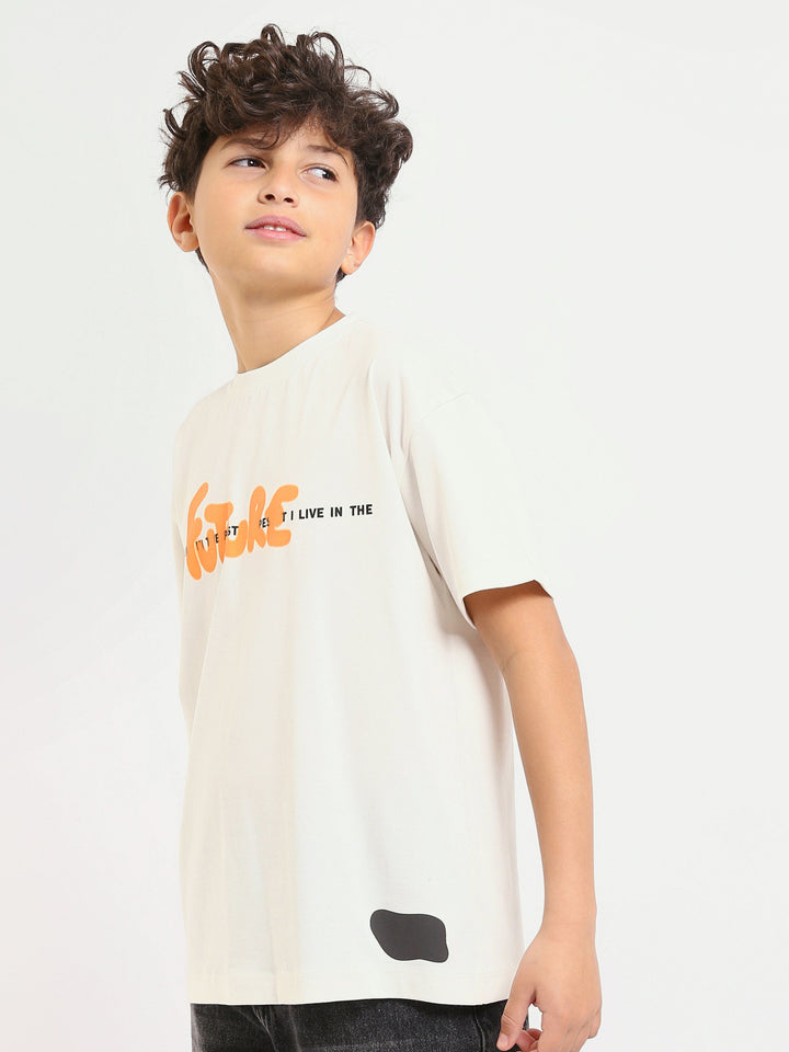 T-shirt Garçon – Imprimé ‘Future’ – Design Moderne et Confortable - TSH25SPRO20416TB1
