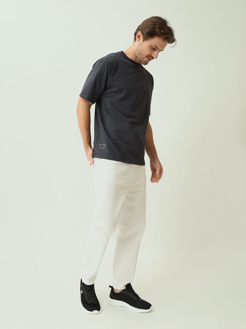 T-shirt Homme Oversize Uni à Coutures Structurées - TSH25SPRO20432TM1