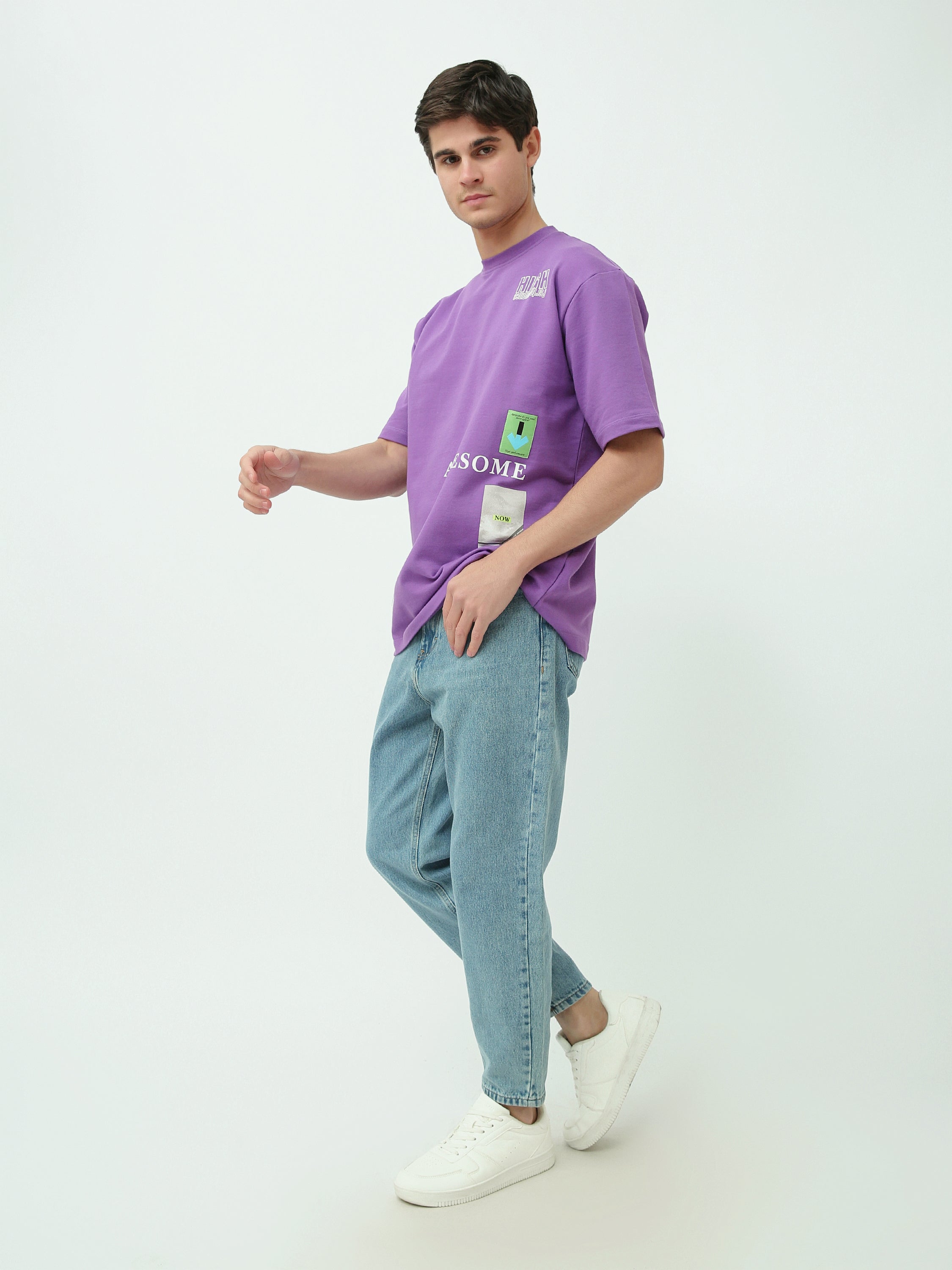 T-shirt homme manches courtes imprimé – Style streetwear moderne - TSH25SPRO20438TM1