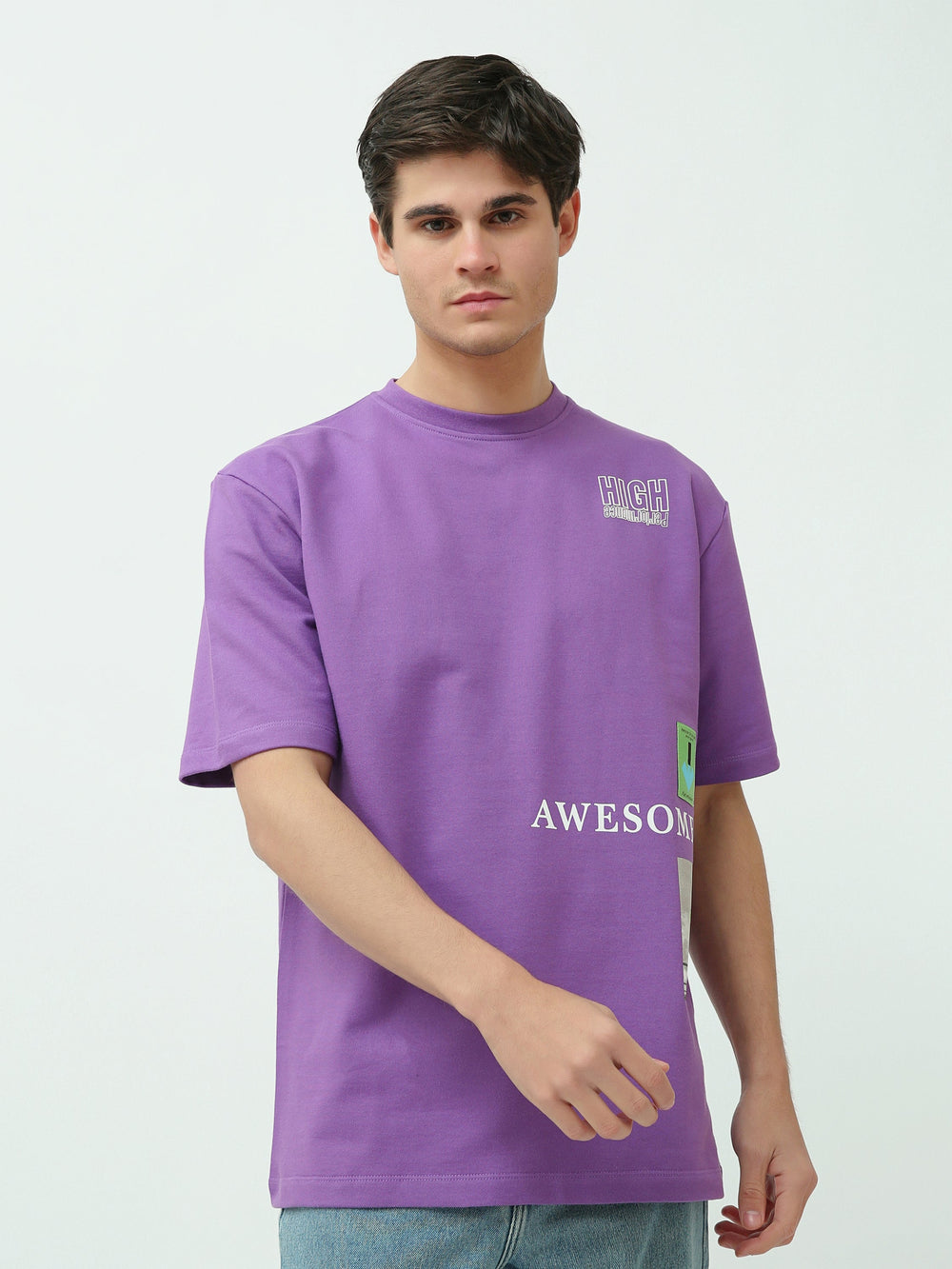T-shirt homme manches courtes imprimé – Style streetwear moderne - TSH25SPRO20438TM1