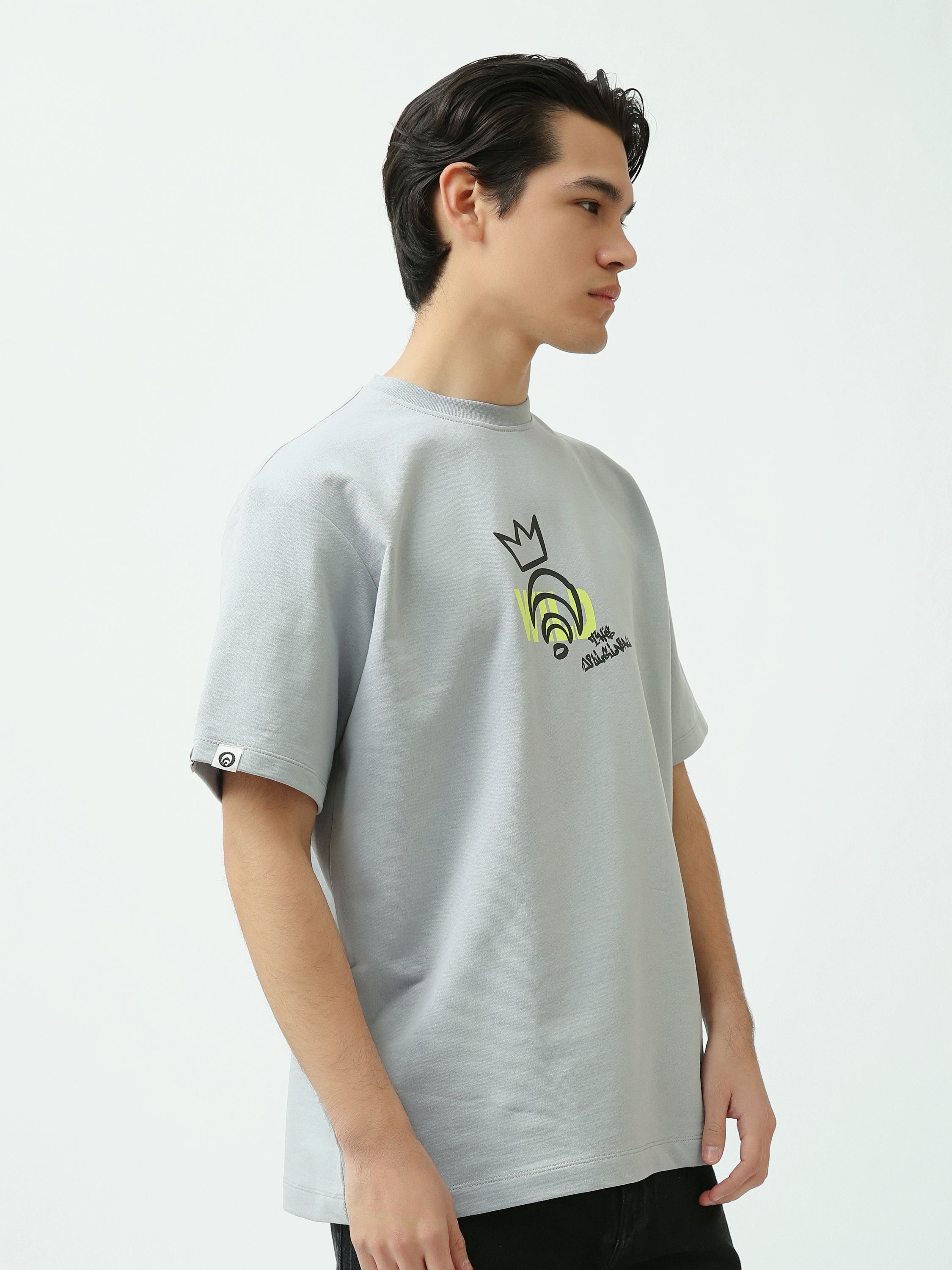 T-Shirt Homme Oversize à Imprimé Graphique Urbain - TSH25SPRO20439TM1