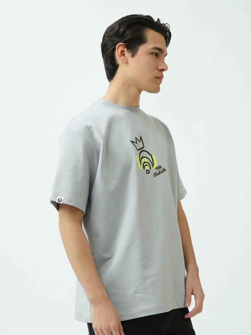 T-Shirt Homme Oversize à Imprimé Graphique Urbain - TSH25SPRO20439TM1