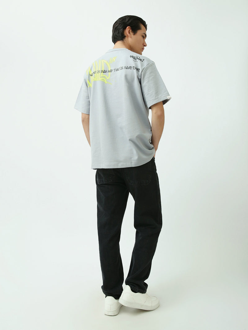 T-Shirt Homme Oversize à Imprimé Graphique Urbain - TSH25SPRO20439TM1