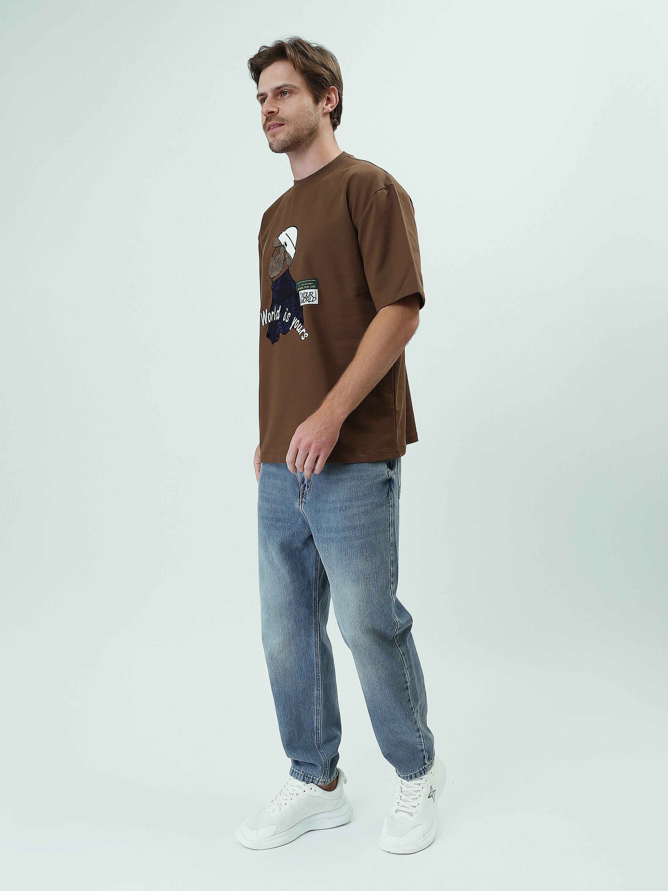 T-shirt Homme avec Impression Graphique – Style Décontracté et Moderne - TSH25SPRO20444TM1