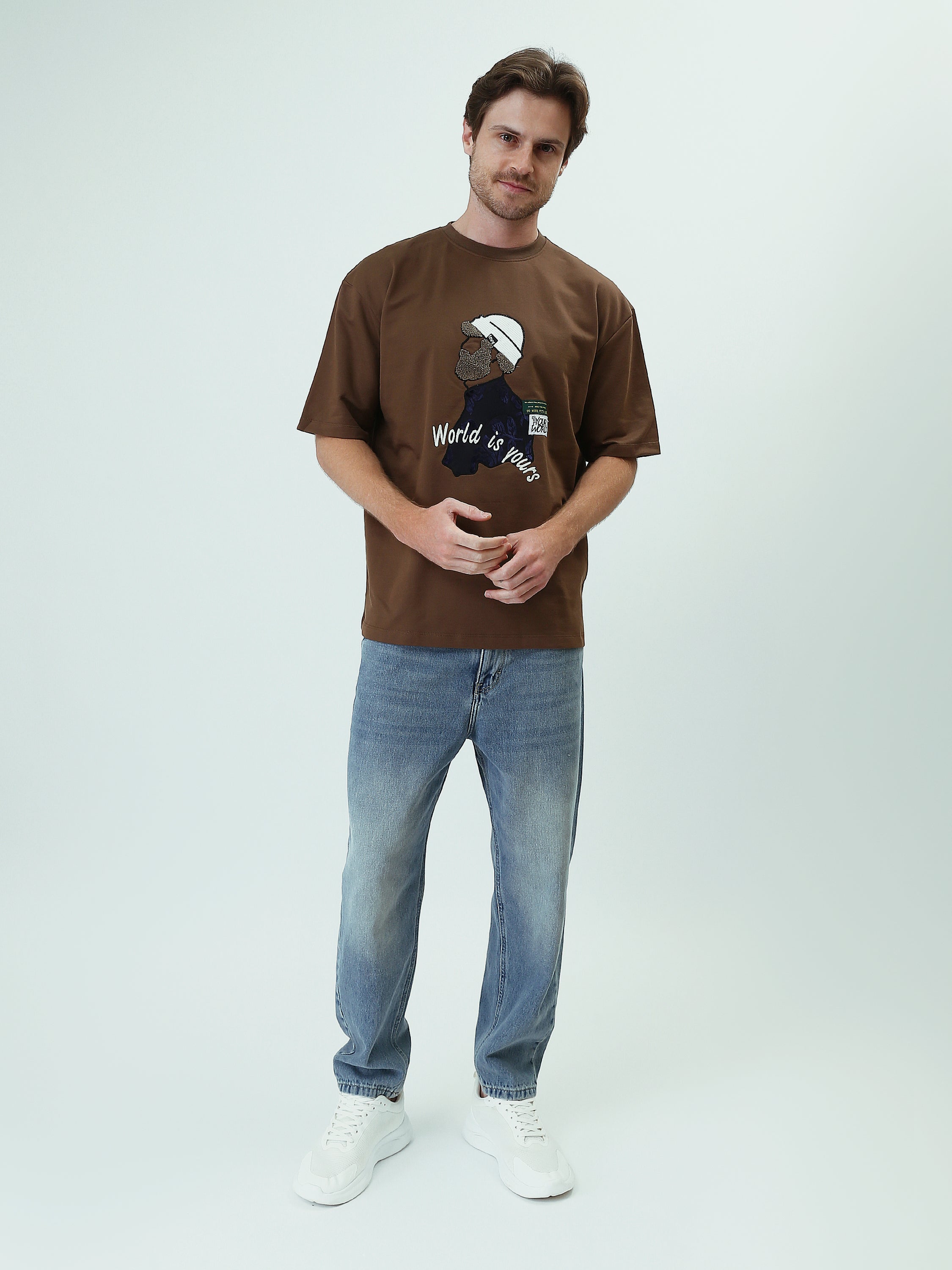 T-shirt Homme avec Impression Graphique – Style Décontracté et Moderne - TSH25SPRO20444TM1