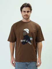 T-shirt Homme avec Impression Graphique – Style Décontracté et Moderne - TSH25SPRO20444TM1