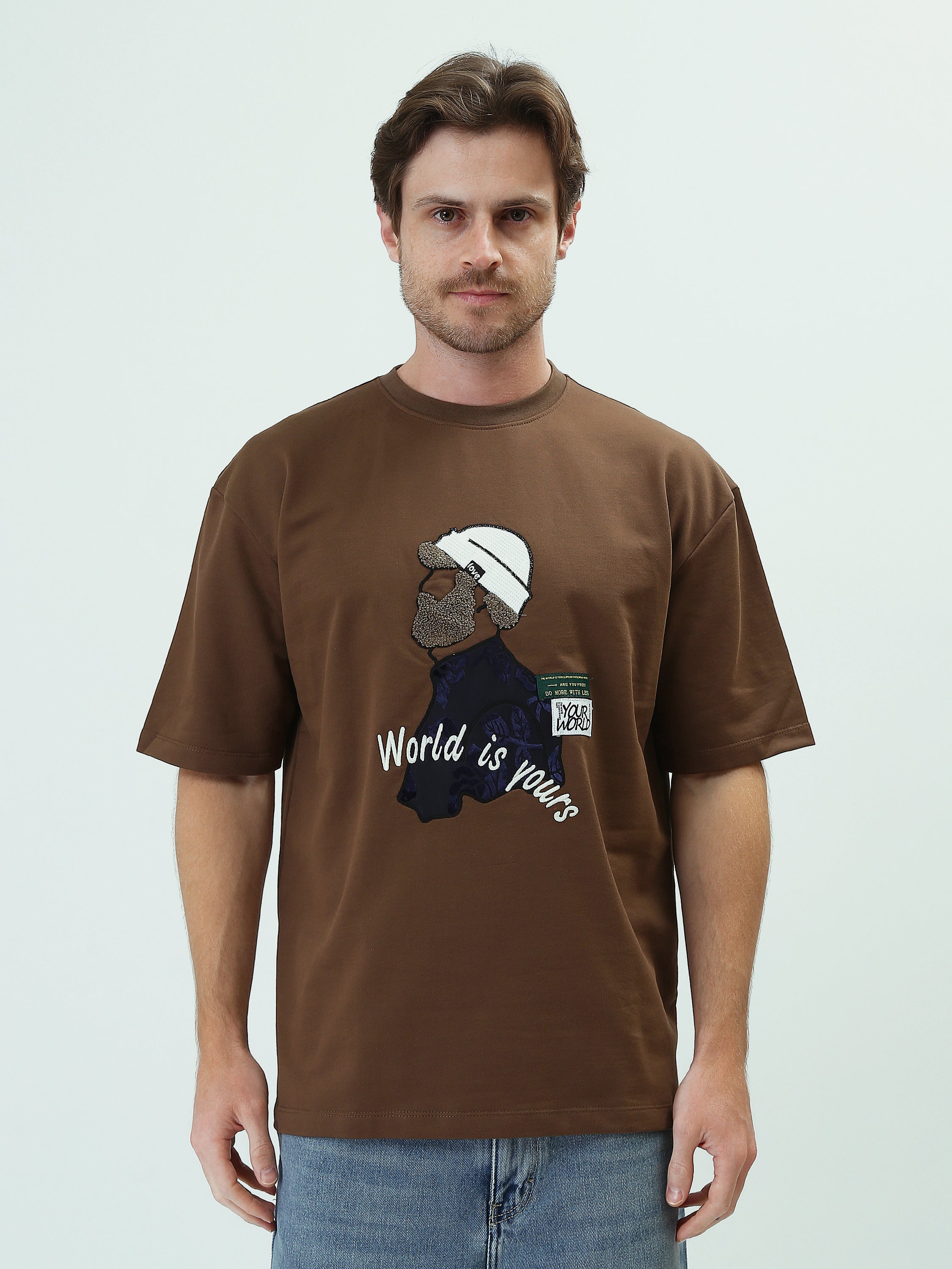 T-shirt Homme avec Impression Graphique – Style Décontracté et Moderne - TSH25SPRO20444TM1