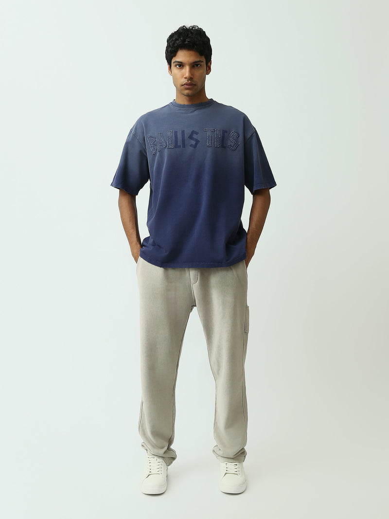 T-Shirt Homme Oversize à Lettrage Brodé Effet Vintage - TSH25SPRO20446TM1