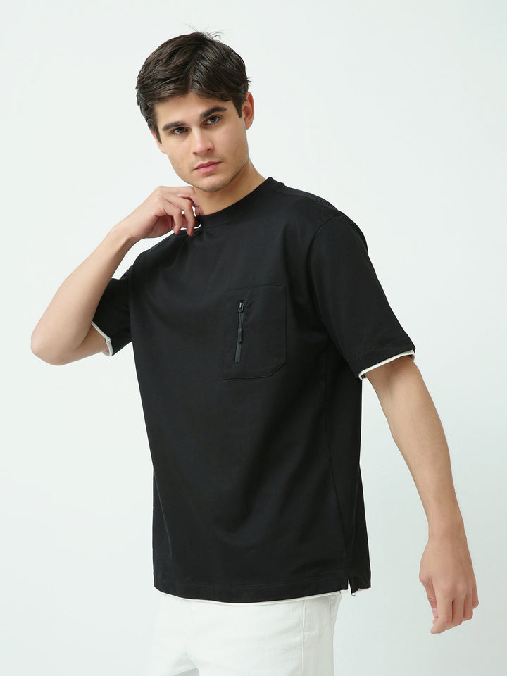 T-shirt Homme Casual Simple – Design Moderne avec Détail Zippé et Confort Quotidien - TSH25SPRO20447TM1