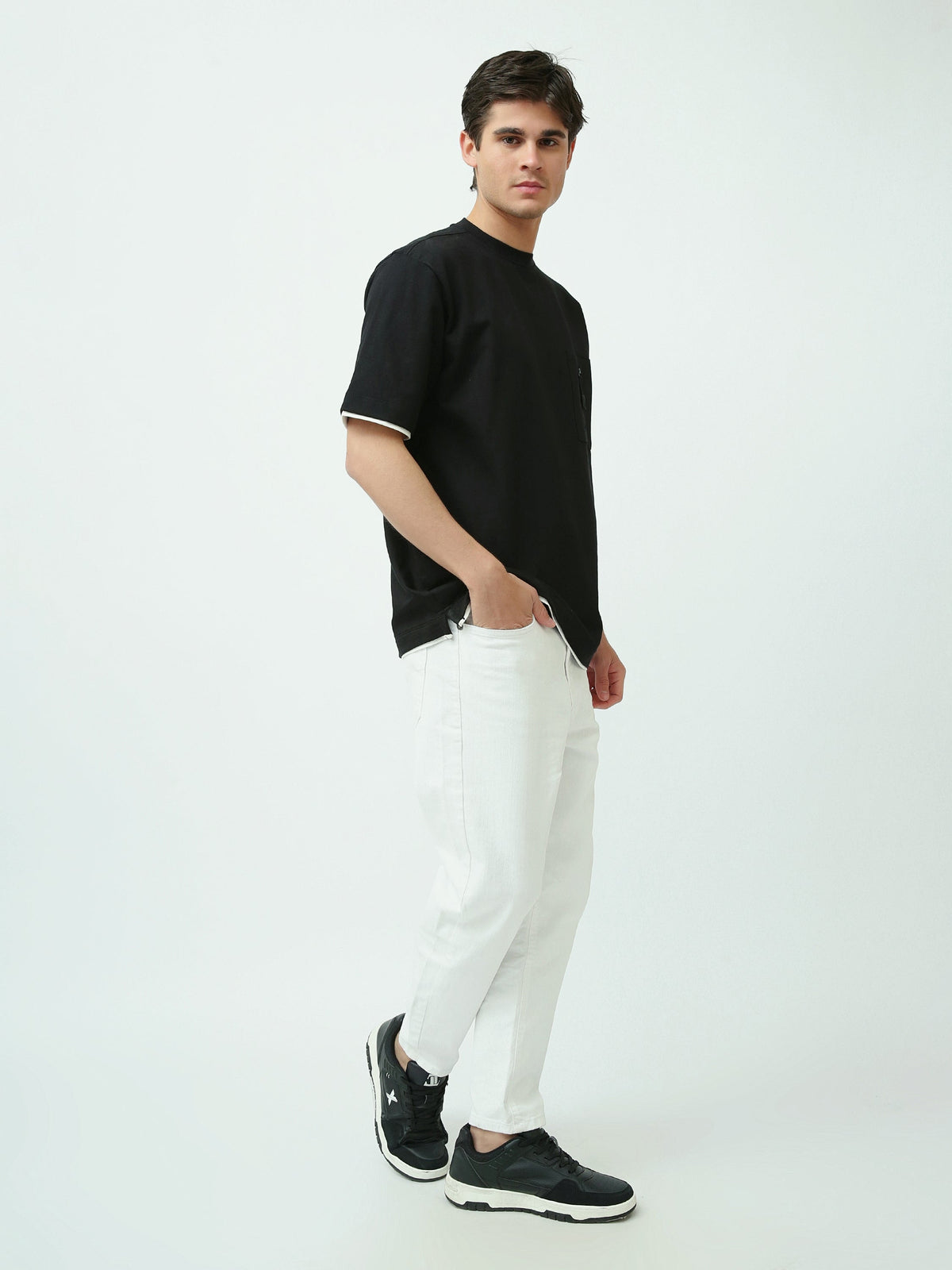 T-shirt Homme Casual Simple – Design Moderne avec Détail Zippé et Confort Quotidien - TSH25SPRO20447TM1