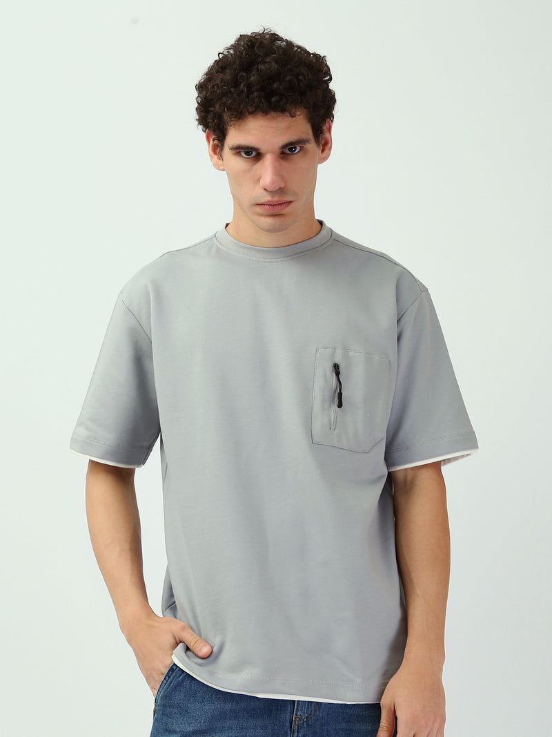T-shirt Homme Casual Simple – Design Moderne avec Détail Zippé et Confort Quotidien - TSH25SPRO20447TM1