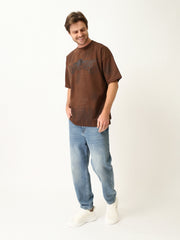 T-shirt Graphique Marron pour Homme - Style Moderne et Confortable - TSH25SPRO20460TM1