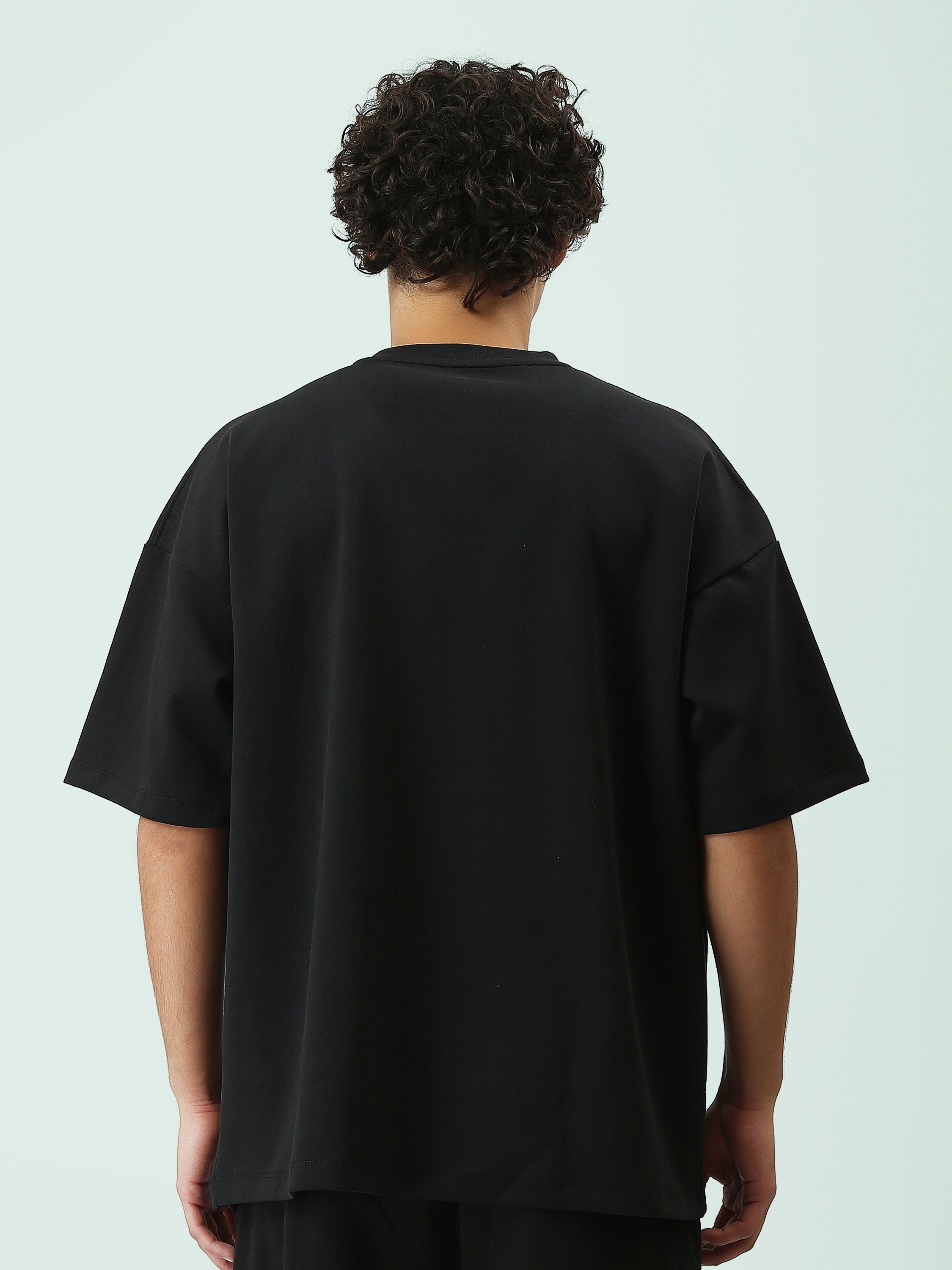 T-shirt Oversize Homme à Imprimé Silence Streetwear - TSH25SPRO20486TM1
