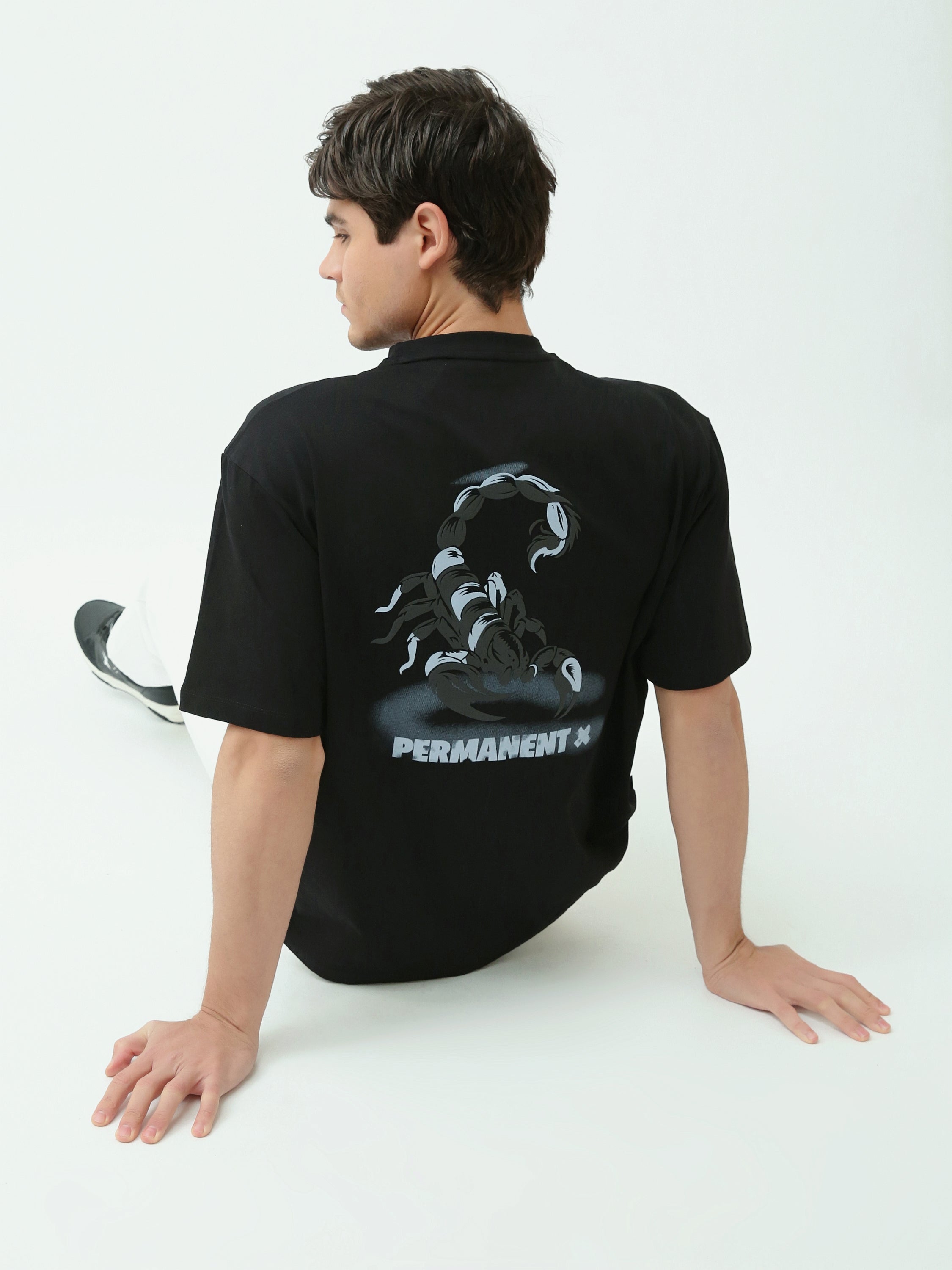 T-shirt Homme Oversize à Imprimé Typographique - TSH25SPRO20490TM1