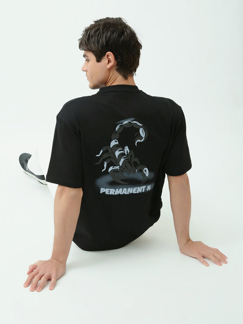 T-shirt Homme Oversize à Imprimé Typographique - TSH25SPRO20490TM1
