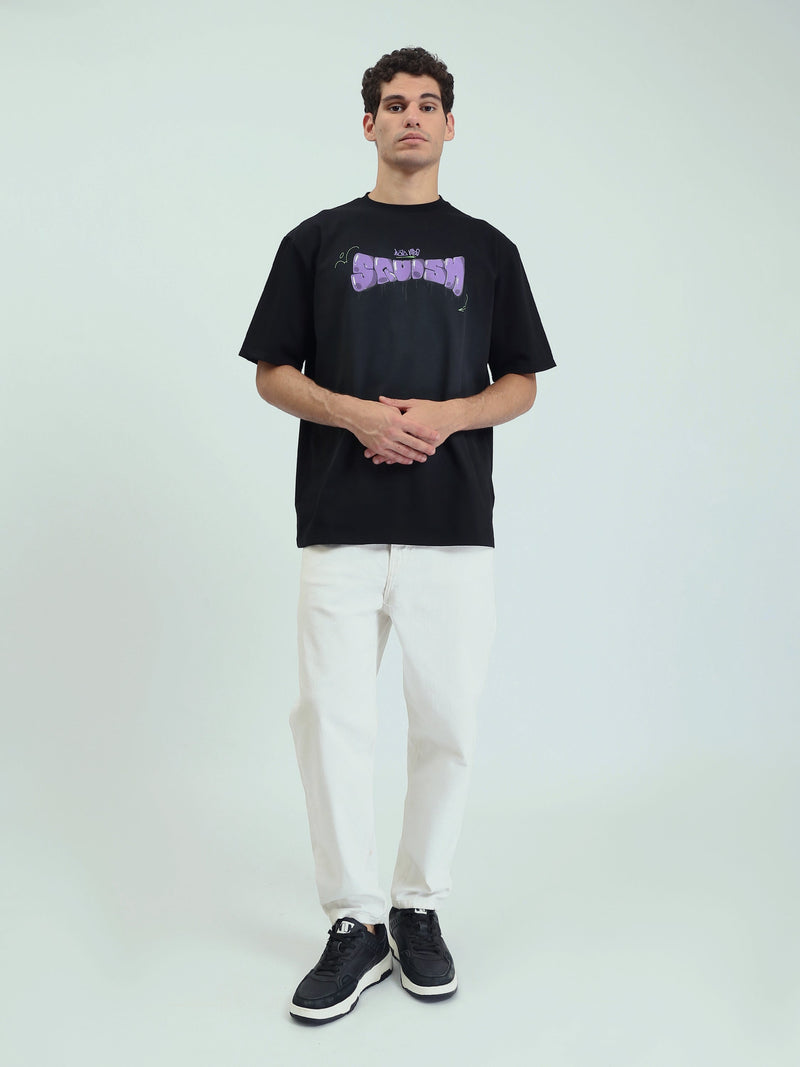 T-Shirt Oversize Homme à Imprimé Graffiti Streetwear - TSH25SPRO20491TM1