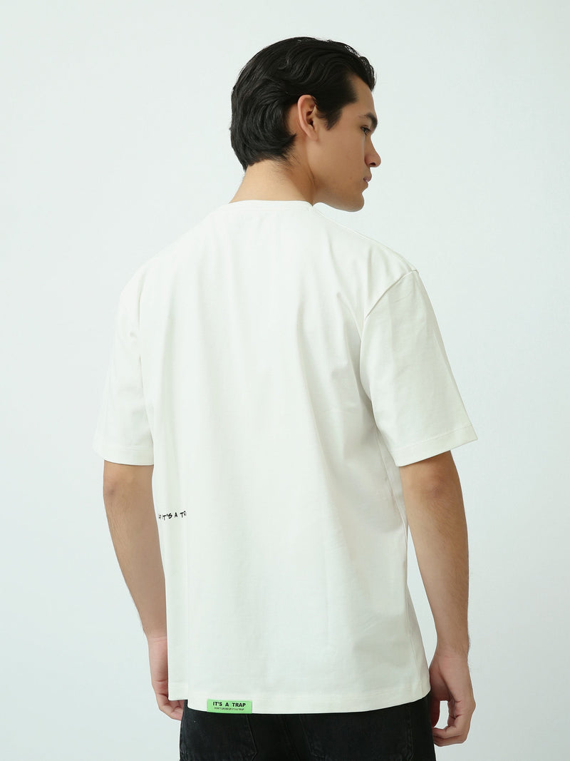 T-Shirt Oversize Homme à Imprimés Graphiques Streetwear - TSH25SPRO20496TM1