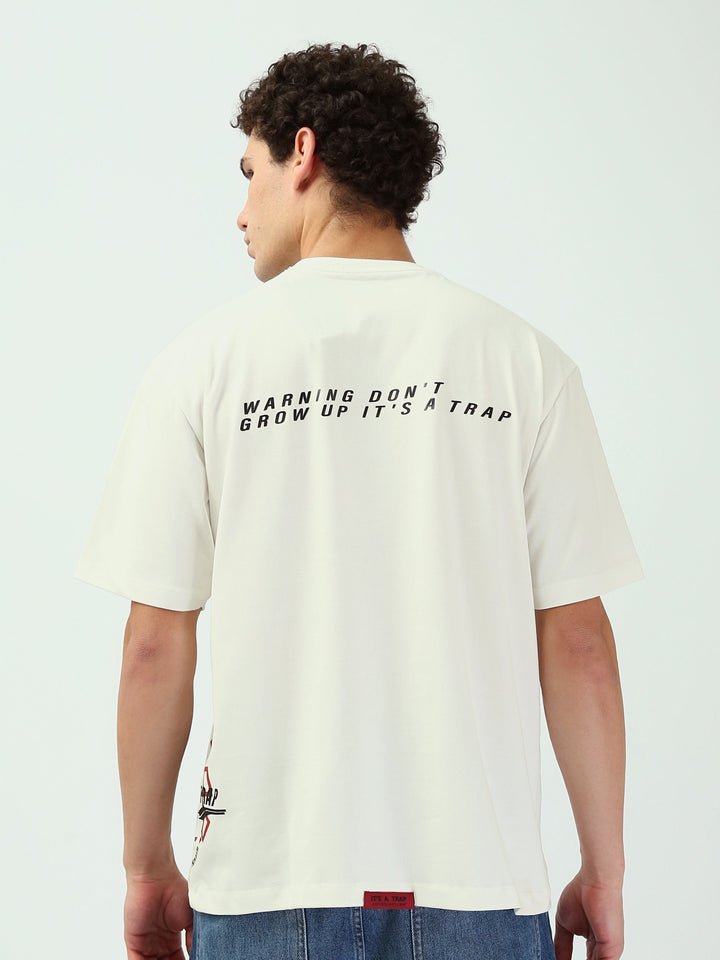 T-shirt Homme Oversize à Imprimés Graphiques Streetwear - TSH25SPRO20498TM1