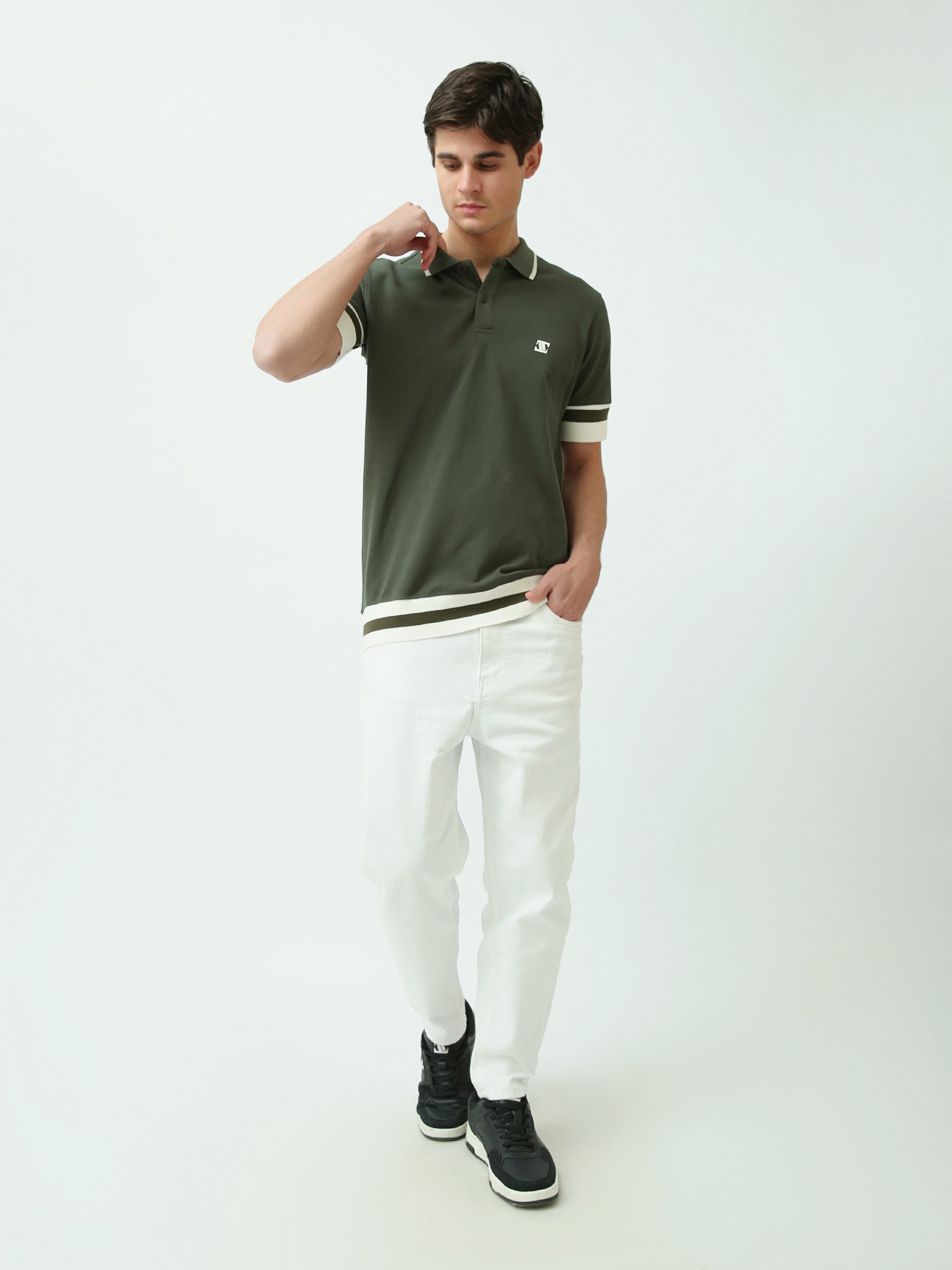 تيشيرت بولو رجالي بتصميم عصري - POS24SBPR21906TM1