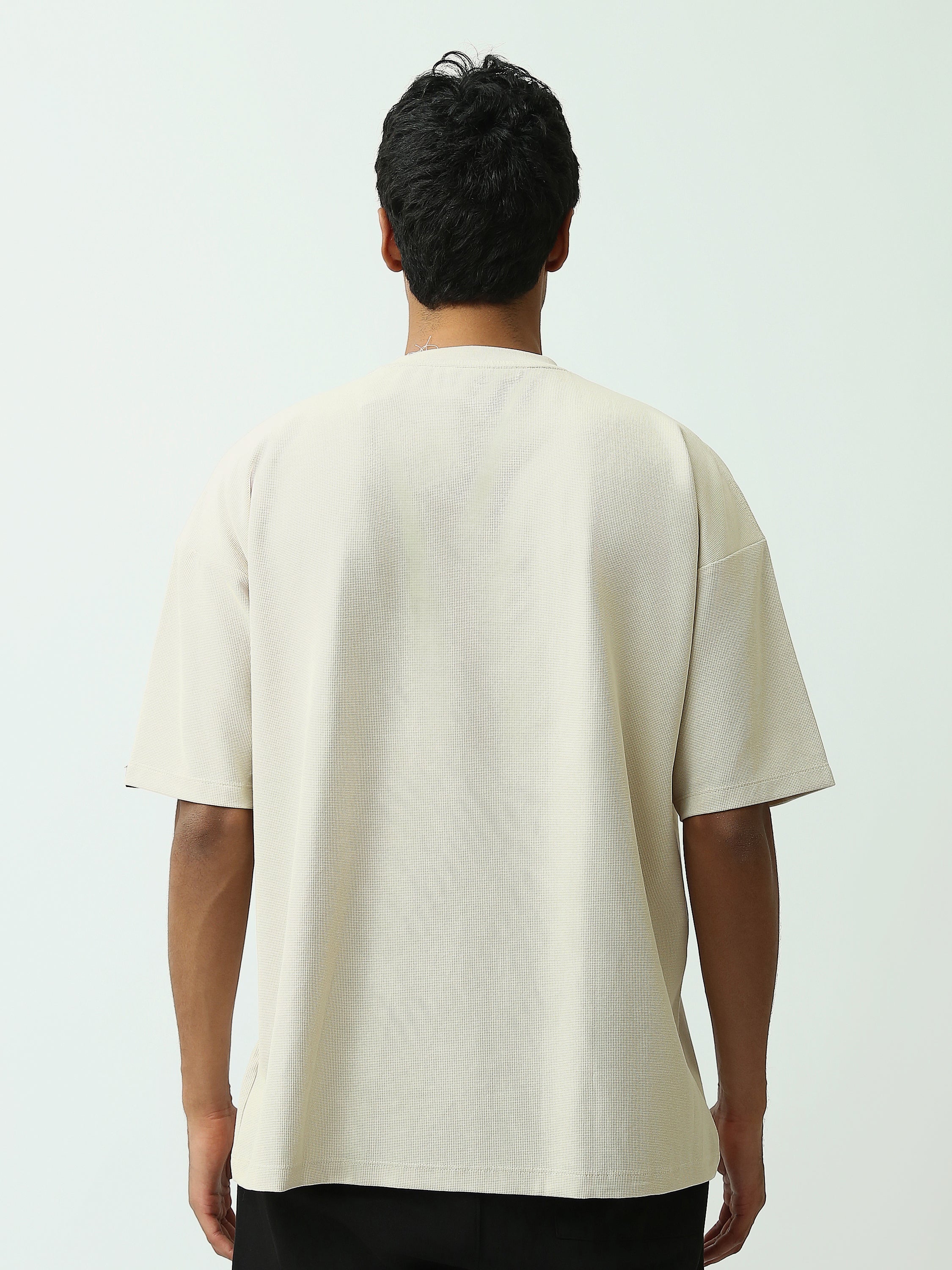 T-shirt Homme Oversize à Imprimé Typographique - TSH25SPRO20542TM1