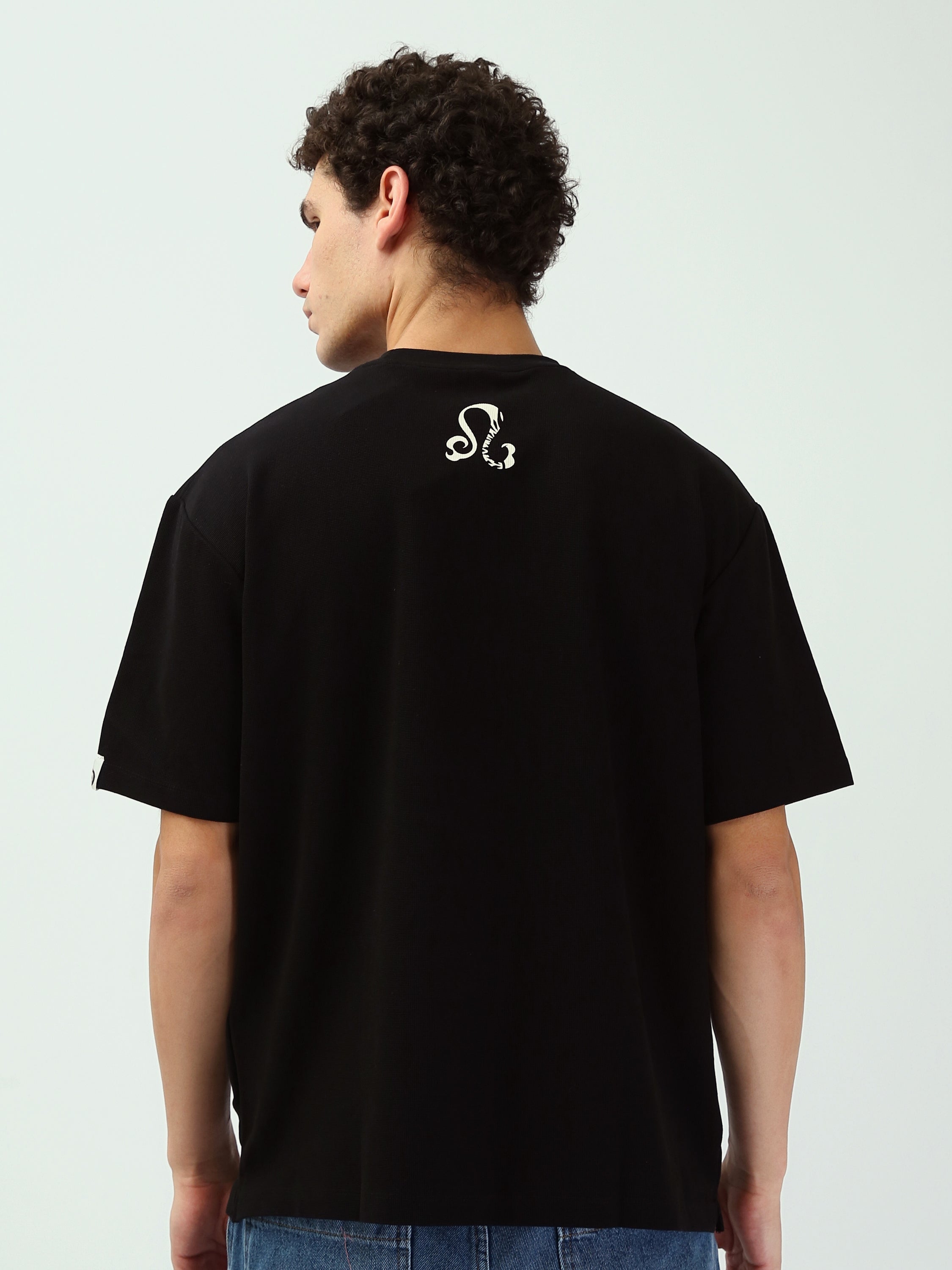 T-shirt Noir Homme avec Imprimé Montagne - TSH25SPRO20543TM1