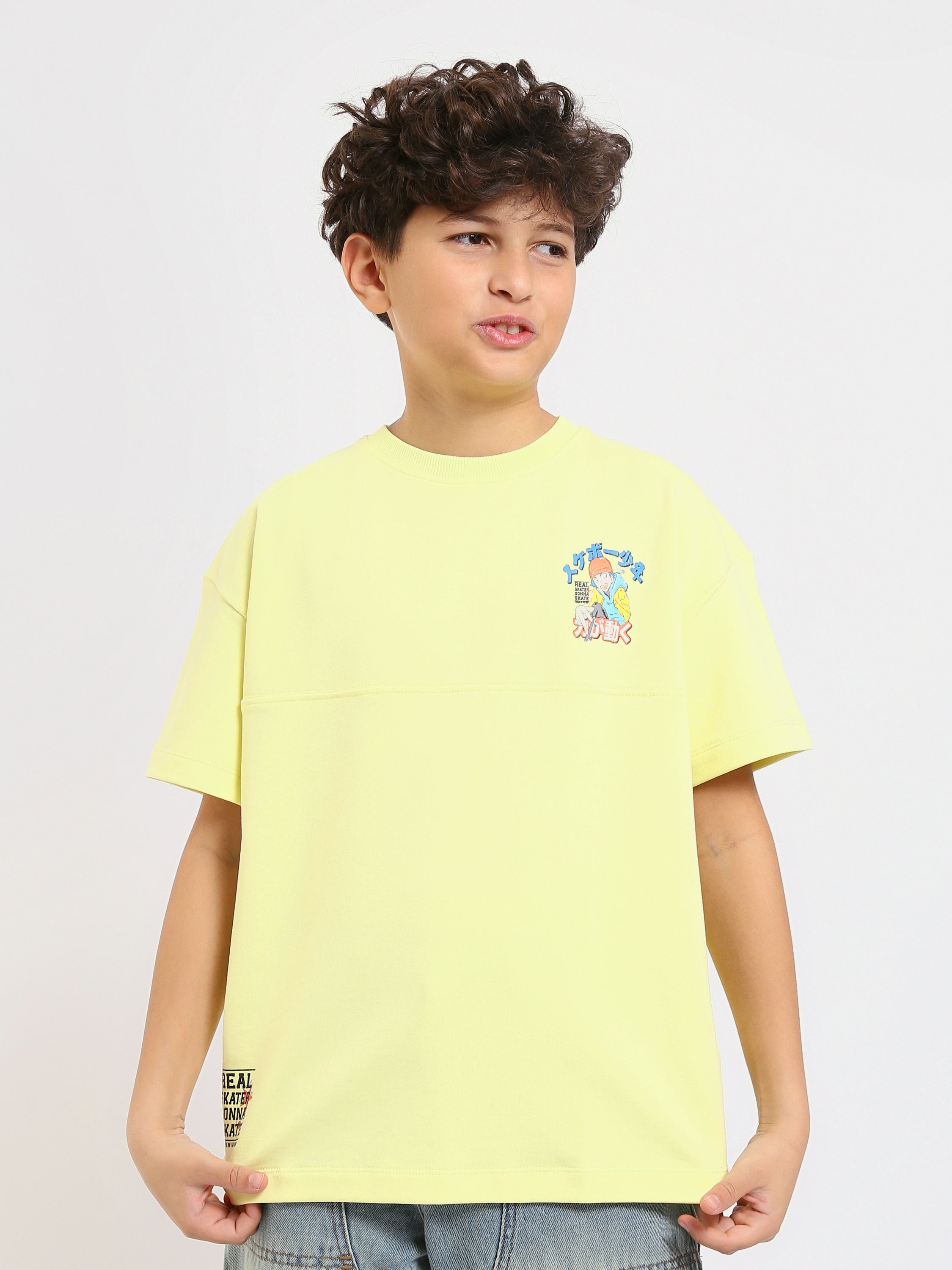 T-shirt enfant avec impression colorée et logo distinctif - TSH25SPRO32656TB1