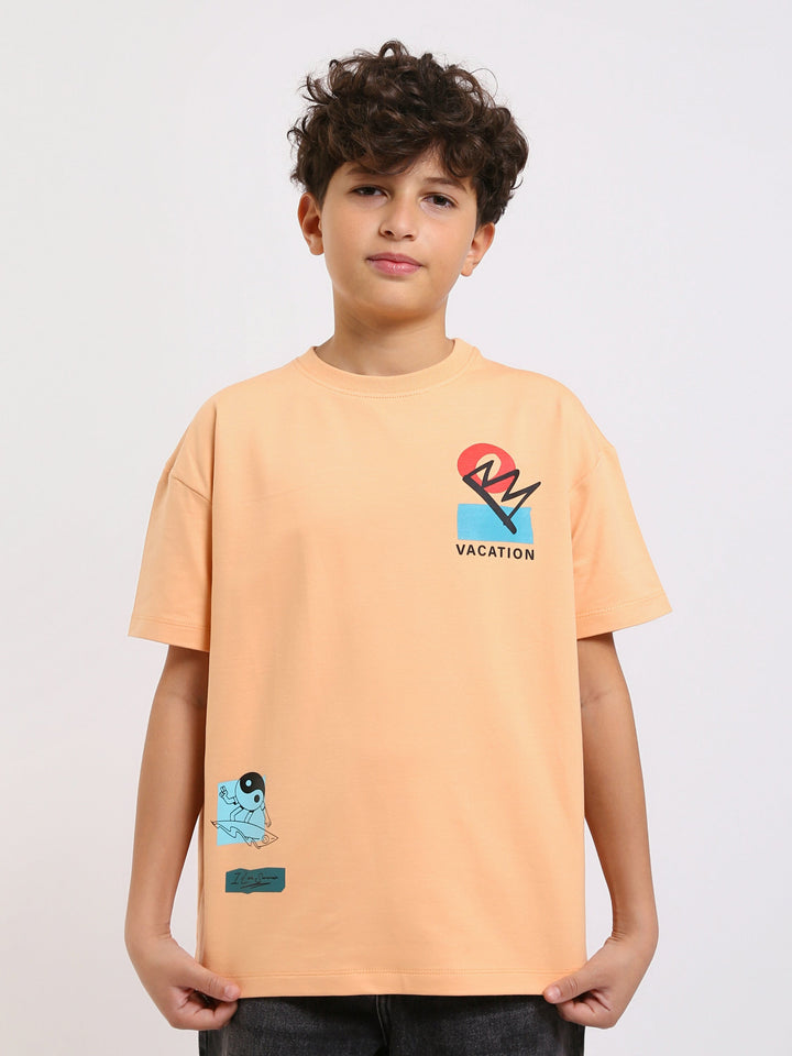 T-shirt Garçon Pêche "Vacation" – Design Fun et Graphique - TSH25SPRO32667TB1
