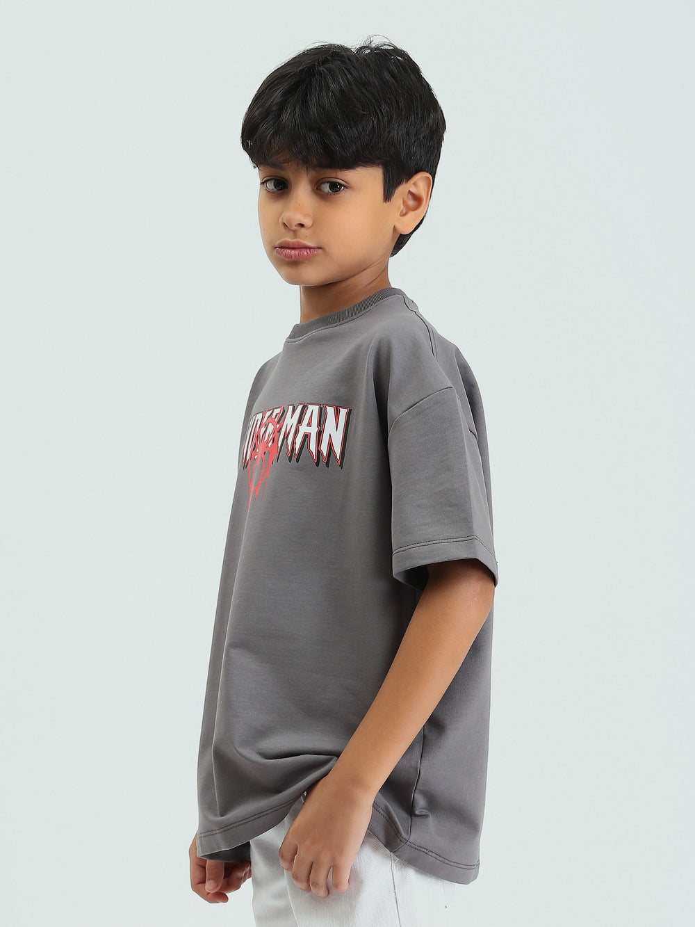 T-shirt gris garçon avec imprimé "SPIDERMAN" – Style audacieux et super-héros - TSH25SPRO32668TB1