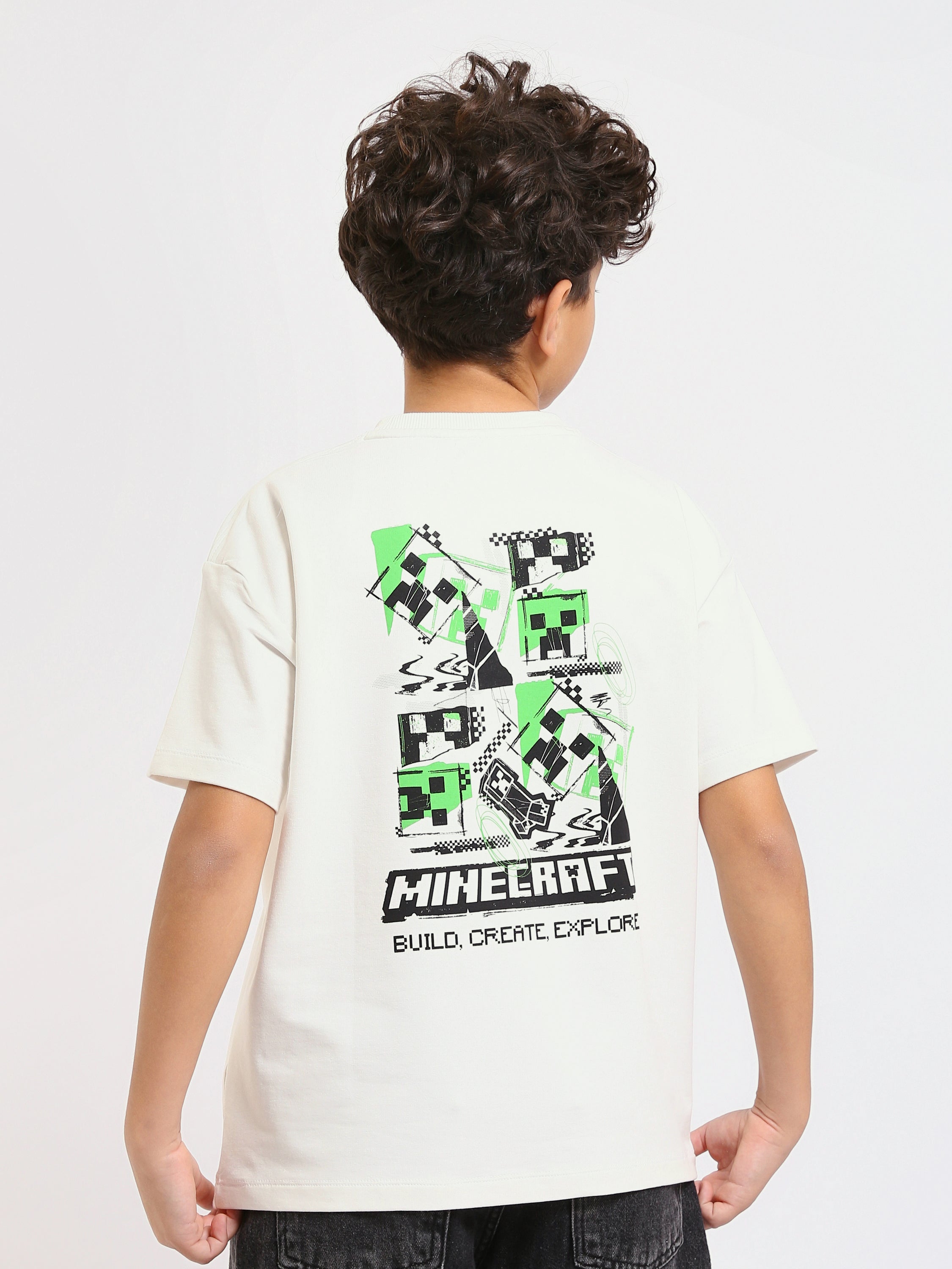 T-shirt enfant casual avec imprimé Minecraft – TSH25SPRO32671TB1