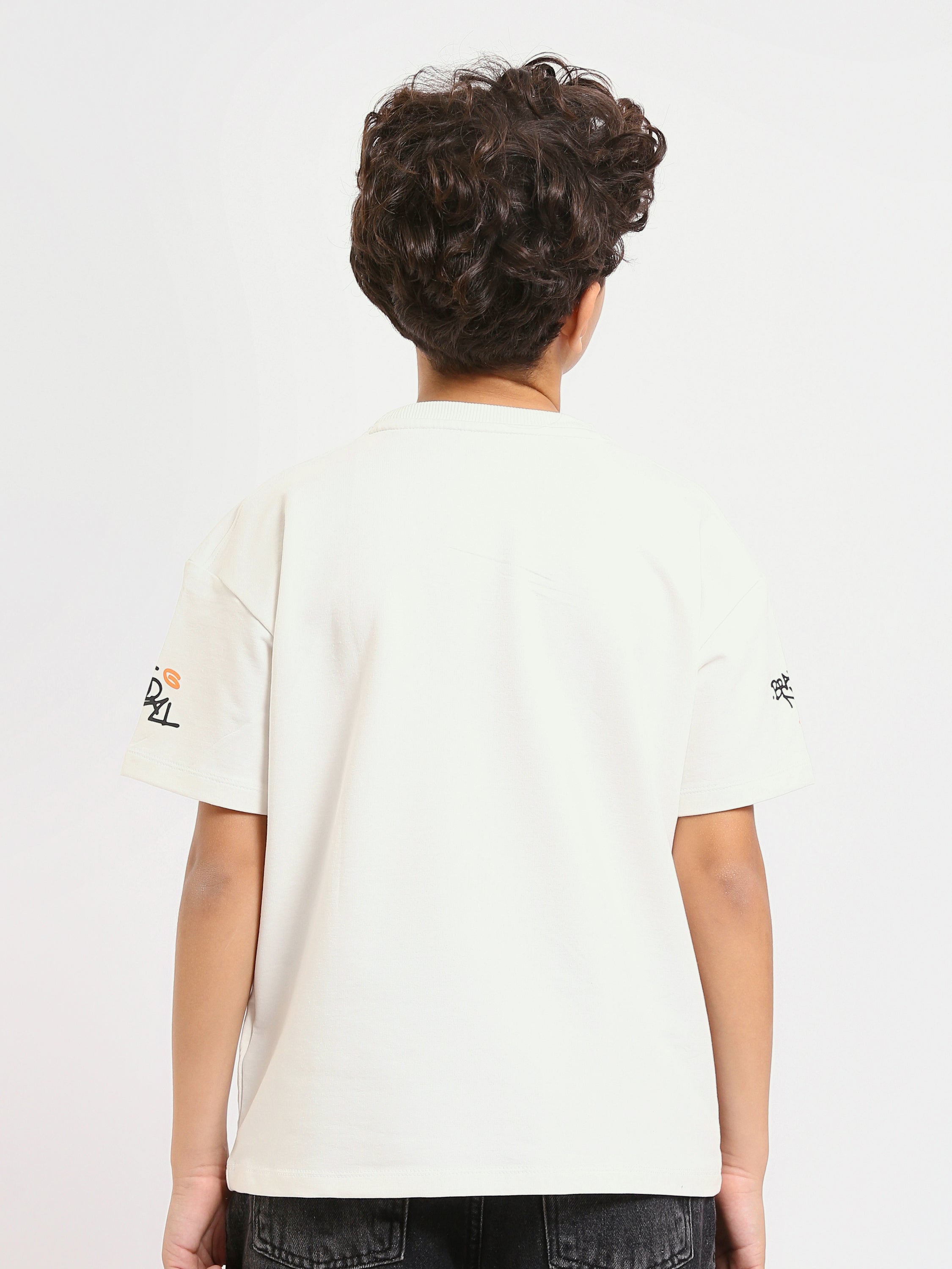 T-shirt enfant avec imprimés colorés et slogans - TSH25SPRO32679TB1