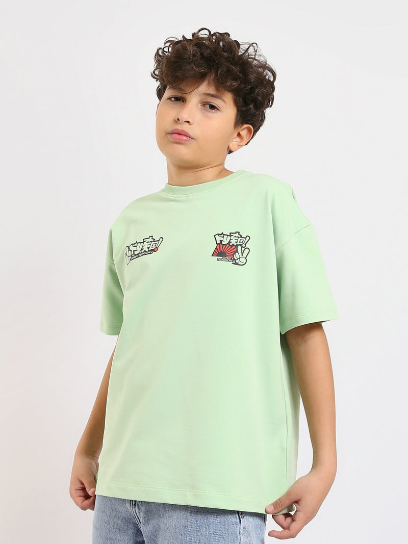 T-shirt Garçon Oversize Imprimé Style Urbain - TSH25SPRO32720TB1