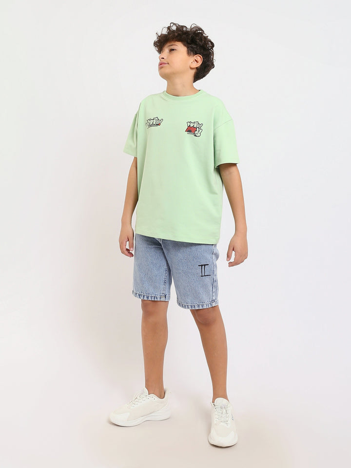 T-shirt Garçon Oversize Imprimé Style Urbain - TSH25SPRO32720TB1