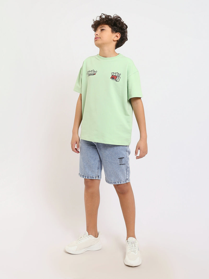 T-shirt Garçon Oversize Imprimé Style Urbain - TSH25SPRO32720TB1
