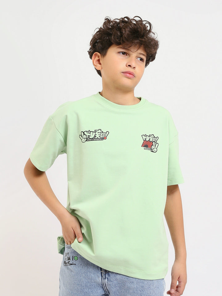 T-shirt Garçon Oversize Imprimé Style Urbain - TSH25SPRO32720TB1