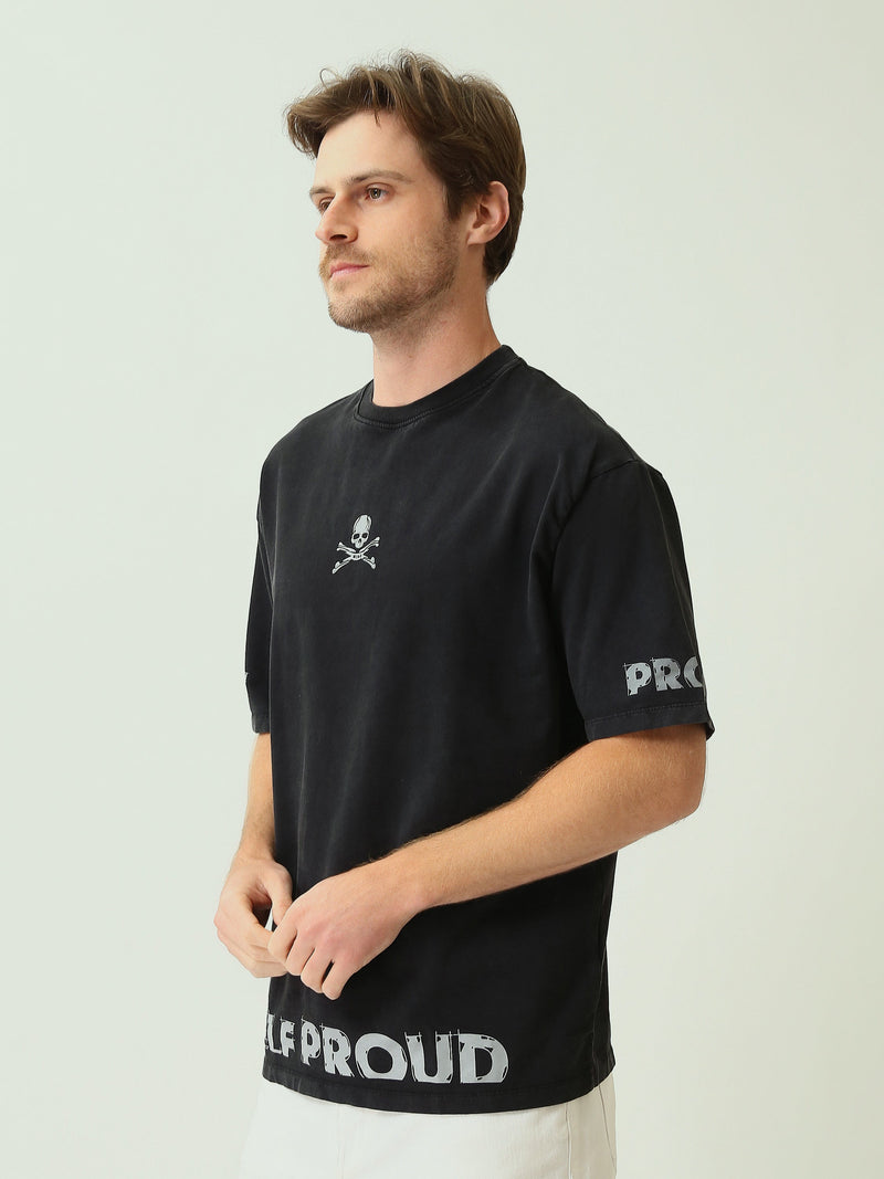 T-Shirt Homme Oversize à Imprimé Graphique - TSH25STR20365TM1