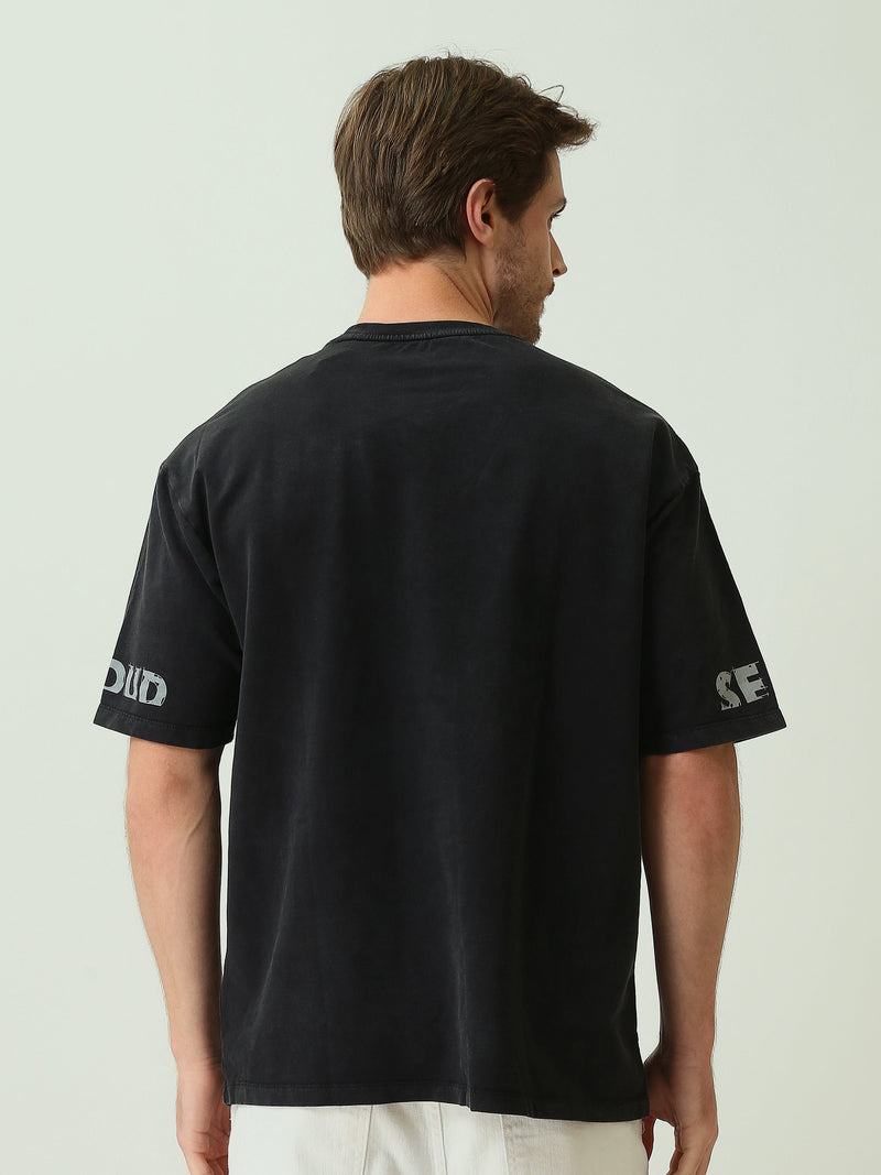 T-Shirt Homme Oversize à Imprimé Graphique - TSH25STR20365TM1