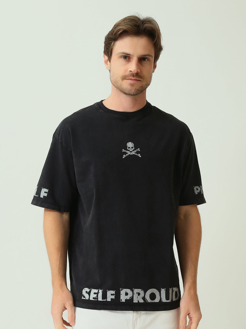 T-Shirt Homme Oversize à Imprimé Graphique - TSH25STR20365TM1