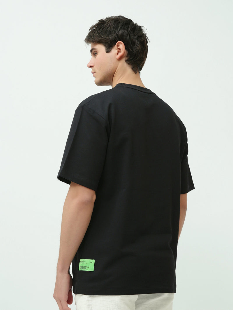 T-shirt Homme Oversize Minimaliste à Imprimé Ton sur Ton - TSH25STRO20434TM1